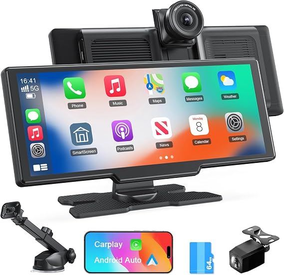 Avylet 9.26'' Wireless Car Stereo for Apple Carplay & Android Auto with 4K