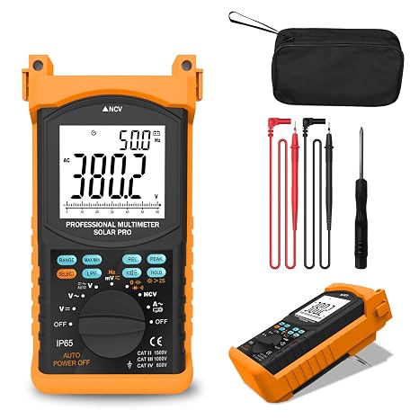 BTMETER Professional Digital Multimeter, 6000 Count True RMS Auto-Ranging for AC/DC Voltage Current, Resistance, Capacitance, Frequency, Continuity, NCV, with Peak Hold, Low Pass Filter BT-6688T
