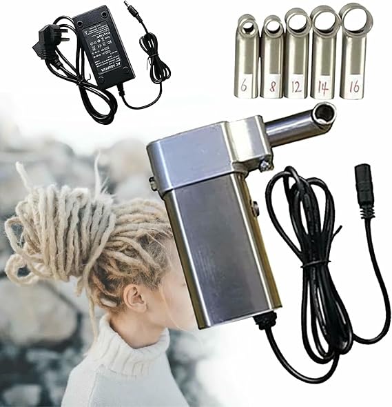 Portable Dreadlocks Maker,Machine for Dreadlocks Electric Dreadlock Machine Kit Portable Dreadlocks Machine Dreadlock Maker Machine Quick,14mm