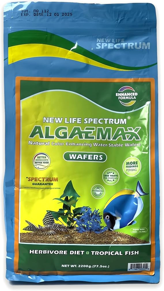 New Life Spectrum Algaemax Wafers Fish Food Bag 2200g.