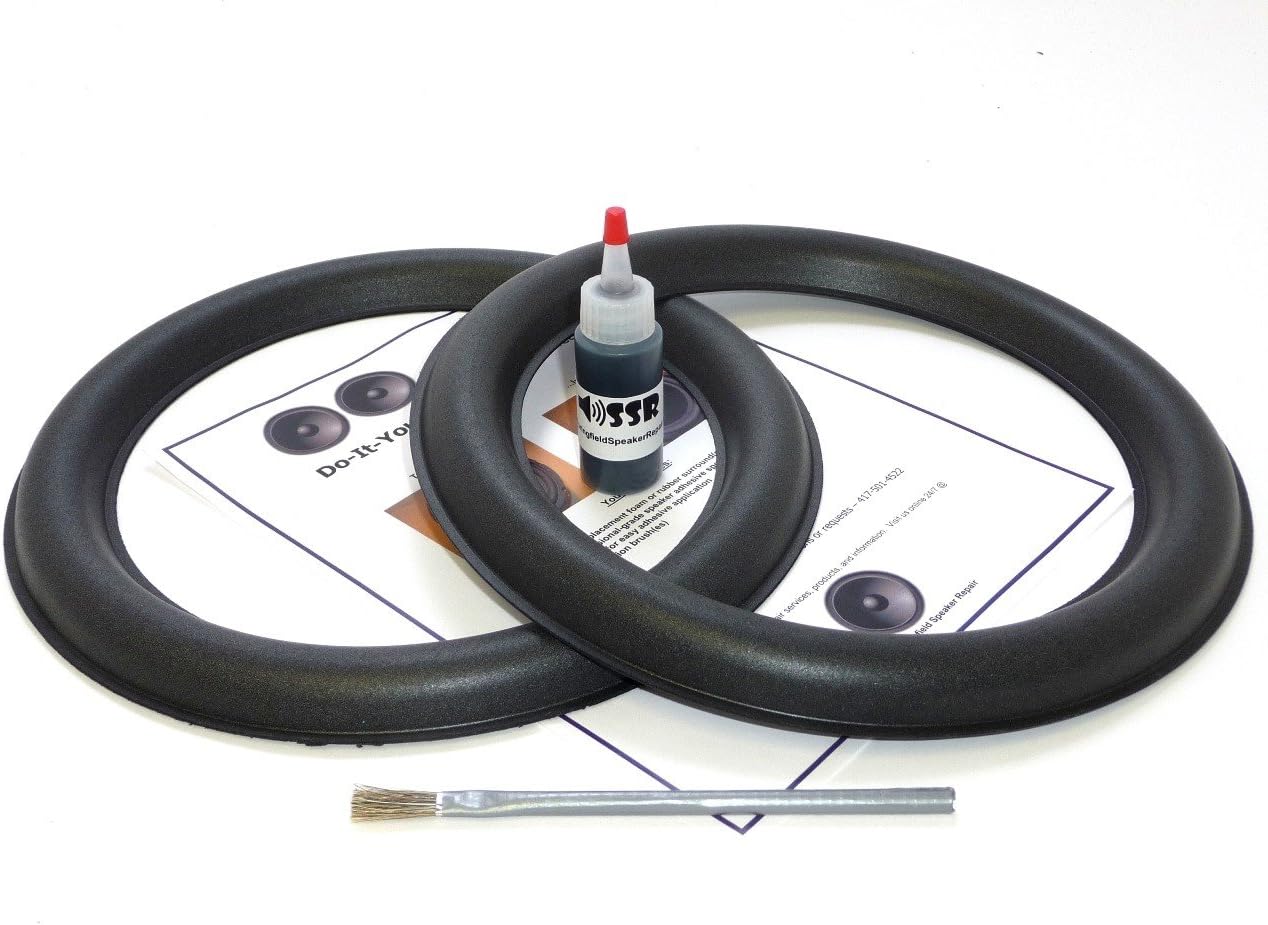 Subwoofer Foam Surround Edge Repair Kit - 2 Speaker Kit - Compatible with Only JL Audio 12W6v2
