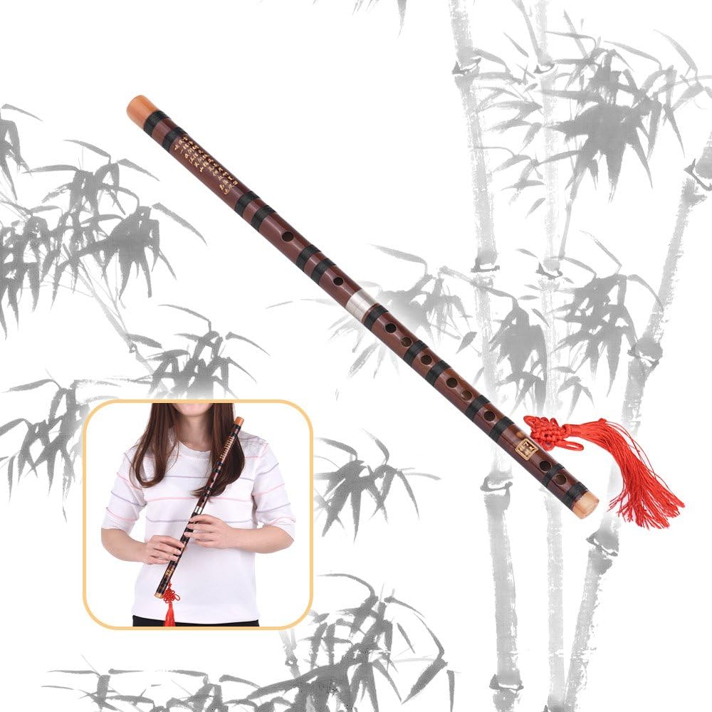 G Key Chinese Traditional Instrument Dizi Bitter Flute with Chinese Knot for Beginners