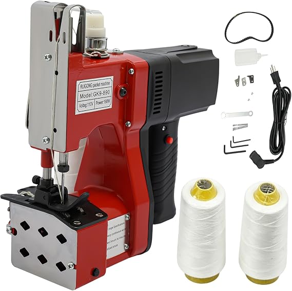 Leather Heavy Duty Sewing Machine Industrial Canvas Stitching Closer 110V