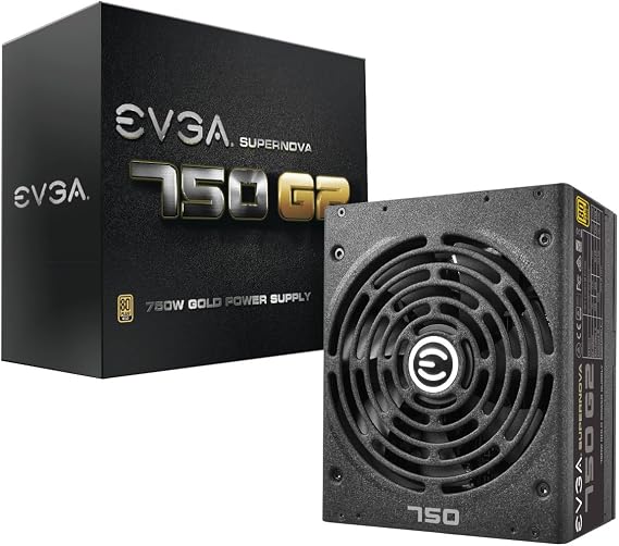 EVGA SuperNOVA 750 G2, 80+ GOLD 750W, Fully Modular, EVGA ECO Mode, Includes FREE Power On Self Tester Power Supply 220-G2-0750-XR
