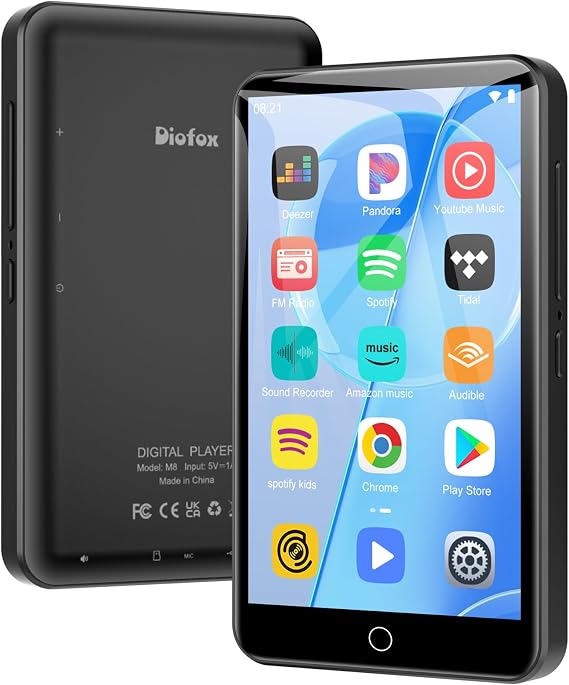 80GB MP3 Player with Bluetooth and WiFi, (Black3)