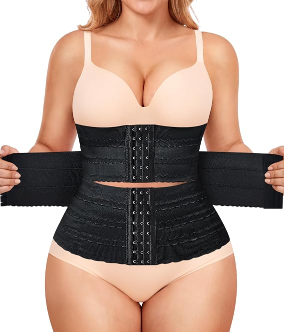 Plus Size Waist Trainer for Women Segmented Corset Shapewear Tummy Control
