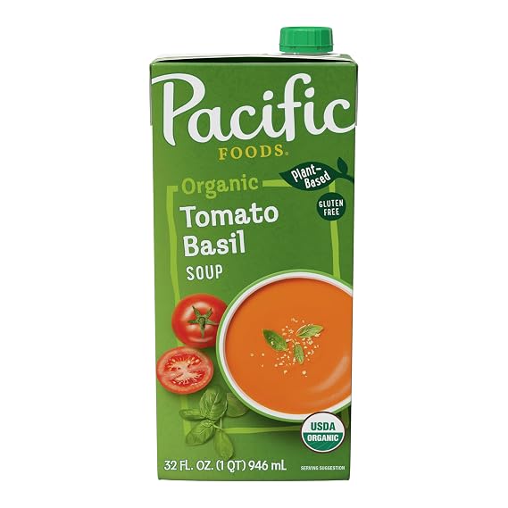 Pacific Foods Organic Creamy Tomato Basil Soup, 32 OZ