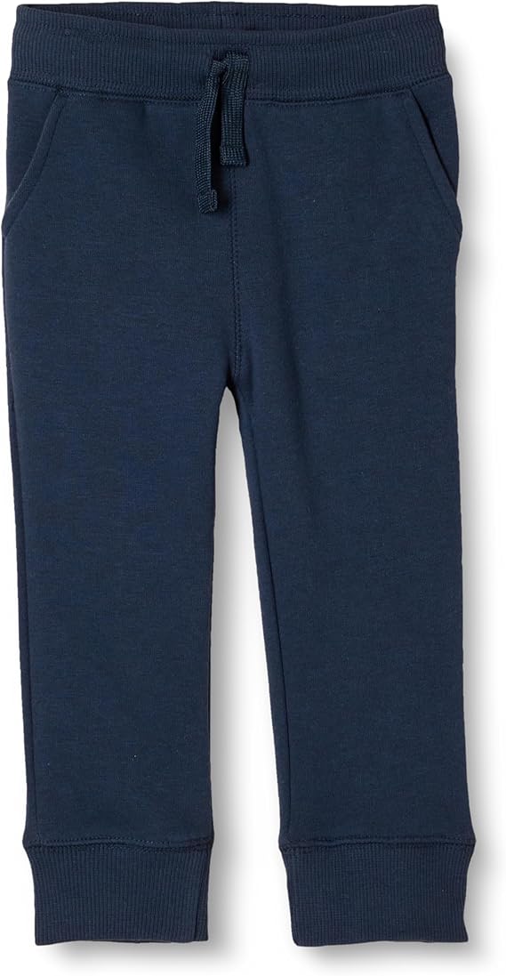 Amazon Essentials Boys and Toddlers' Fleece Jogger Sweatpants with Elastic Waist and Drawstring, Multipacks