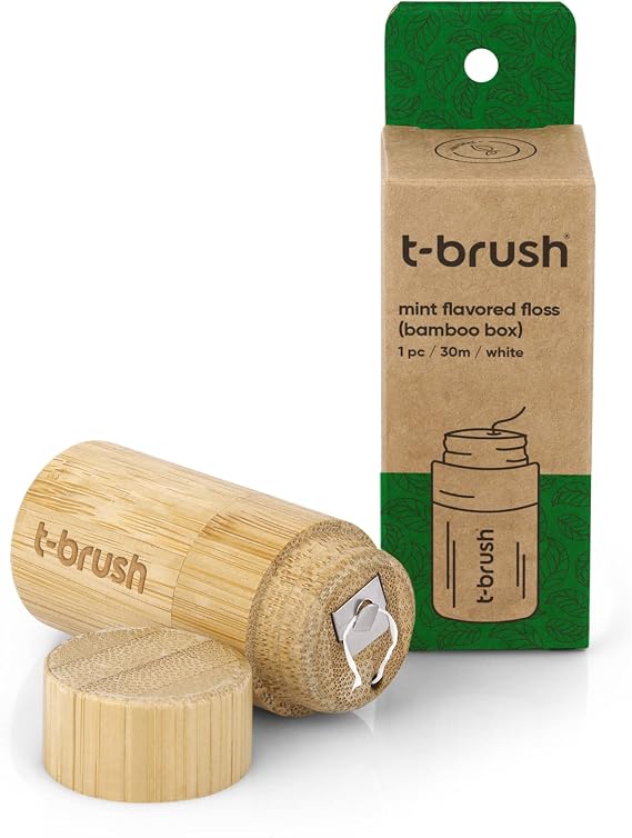 Naneli Bambu Kutu Doğal Diş İpi - 30m - Plastiksiz (Nane)