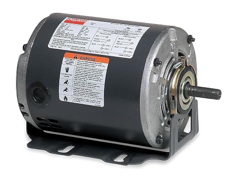 Dayton 4K259 Motor, 1/2 hp, 60Hz, Belt, Degrees_Fahrenheit, to Volts, Amps, (