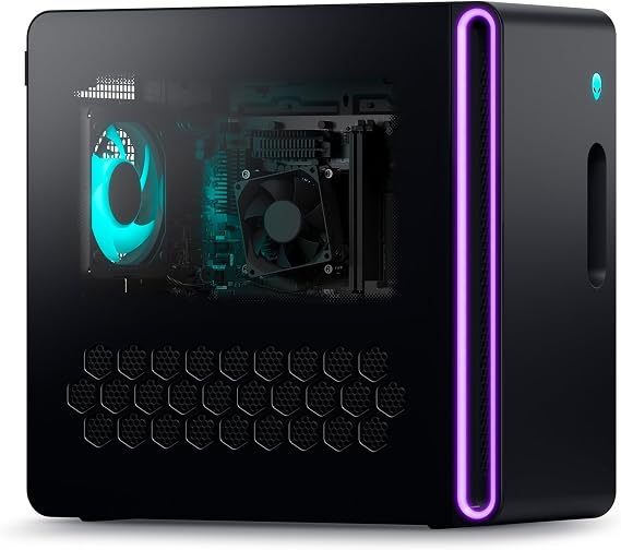 Alienware Aurora R16 Gaming Desktop - Intel Core i7 14700F, 32GB DDR5 RAM, 1TB SSD, NVIDIA GeForce RTX 4070 Super 12GB GDDR6X Graphics, Windows 11 Home, 1 Year Onsite/in-Home Service - Basalt Black