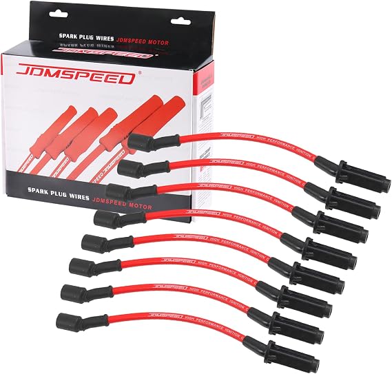 JDMSPEED New 10.5MM Performance Spark Plug Wires Set Replacement For Chevy GMC LS1 Vortec 4.8L 5.3L 6.0L 1999-2006