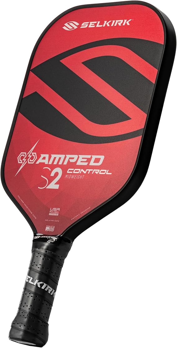 Selkirk Sport Amped Control Pickleball Paddles | S2 Lightweight Red