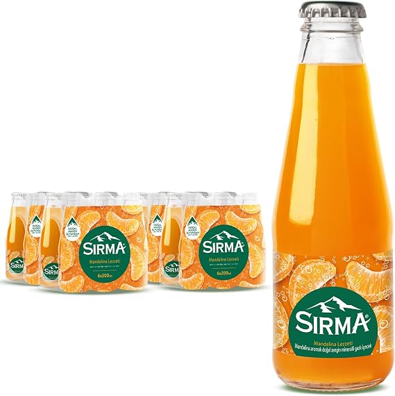 Sırma Vitamin C Tangerine Flavored Natural Mineral Water (24x200 ml)