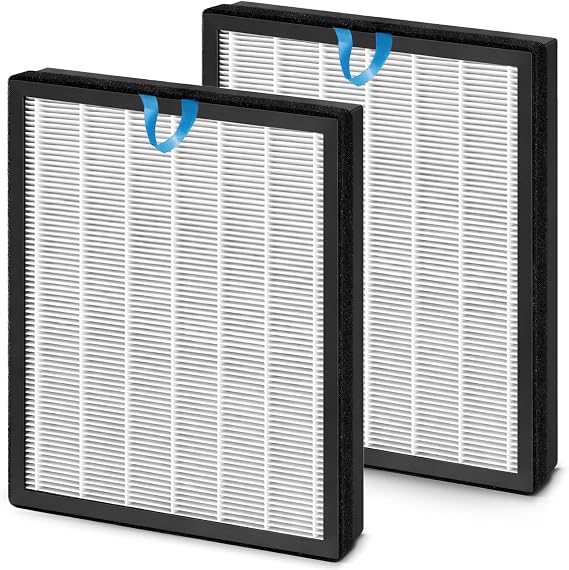 2 Pack Vital 100S Replacement Filter Compatible with LEVOIT Vital 100S & Vital 100S-P Air Purifier, 3-in-1 H13 True HEPA with Activated Carbon, Vital 100S-RF, LRF-V102-WUS, White