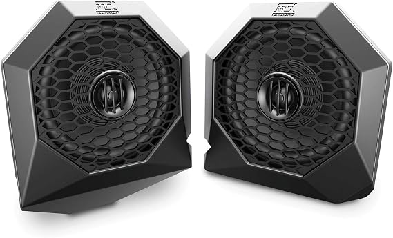 MTX Polaris RZRPOD65 6.5 Inch 130 Watt Dash Mount RZR ATV Coaxial Speakers, Pair