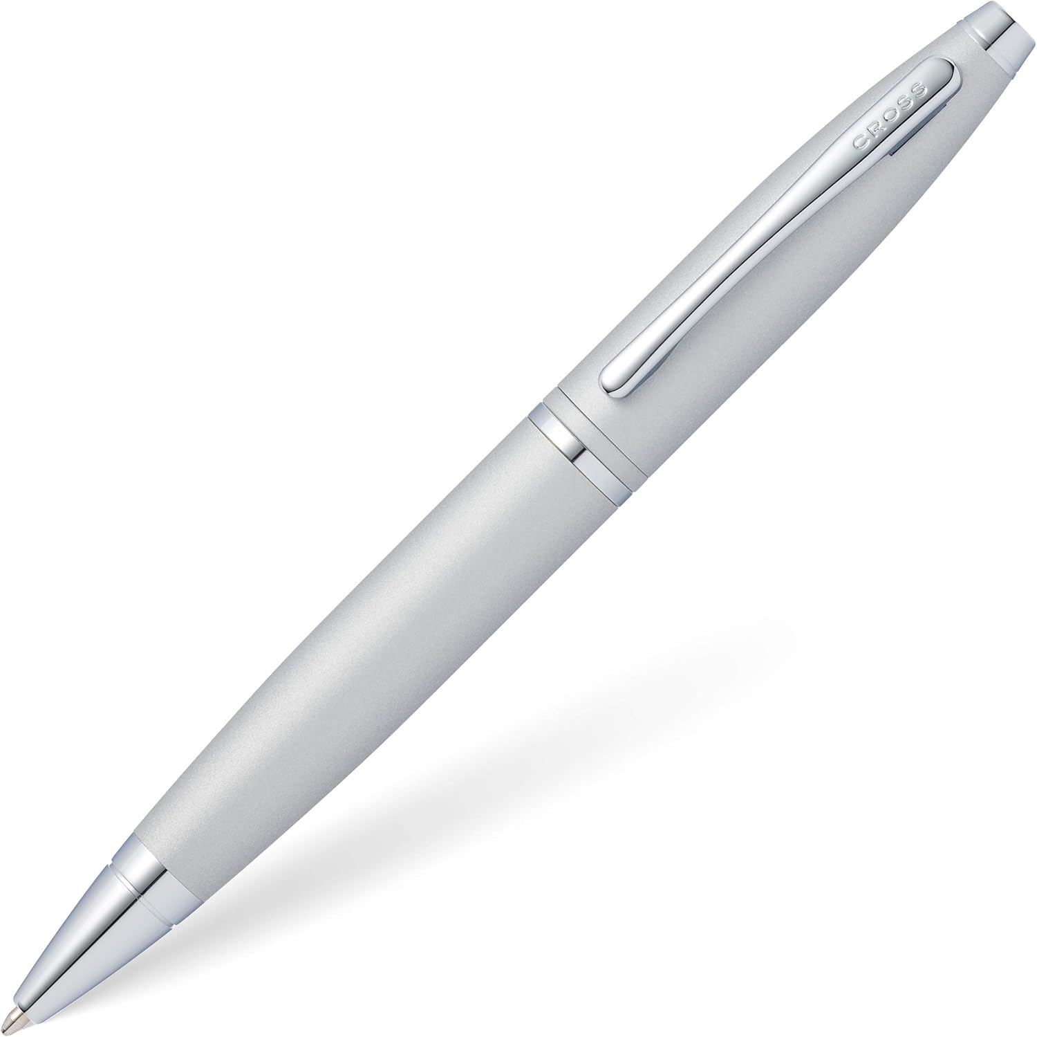 CROSS Calais Ballpoint Pen in Chrome and Blue Lacquer incl. Premium Gift Box – Refillable Medium Ballpen