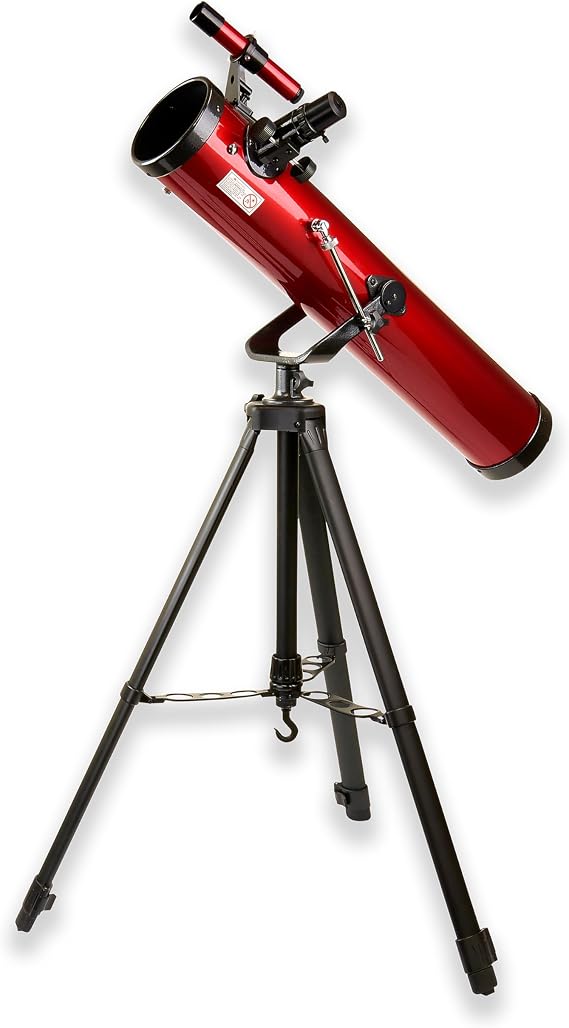 Carson Red Planet 35-78x76mm Newton Reflektör Teleskopu (RP-100), Kırmızı