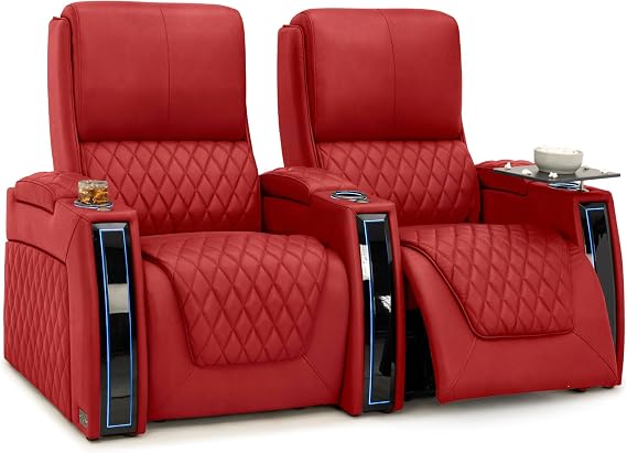 Seatcraft Apex Home Theater Seating Red Row of 2