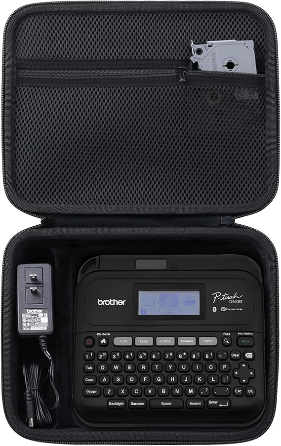 khanka Hard Travel Case for Brother P-Touch Pt-d400 PTD400AD,Black 2