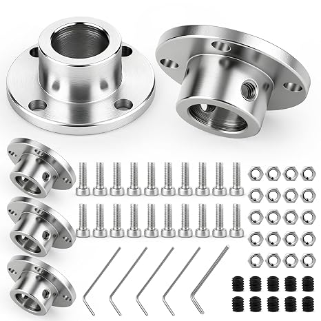 5PCS 8mm Rigid Flange Coupling, Motor Flange Coupling Connector for DIY Handmade Model