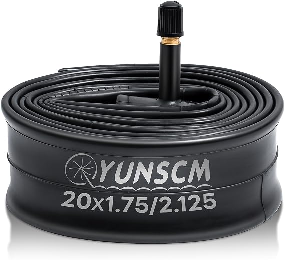 20" Bike Tube 20x1.75 20x1.95 20x2.0 20x2.10 20x2.125 Premium Butyl 20 Inch Inner Tube Compatible with Kids, BMX, Cruiser, Mountain Bike Schrader Valve AV32MM