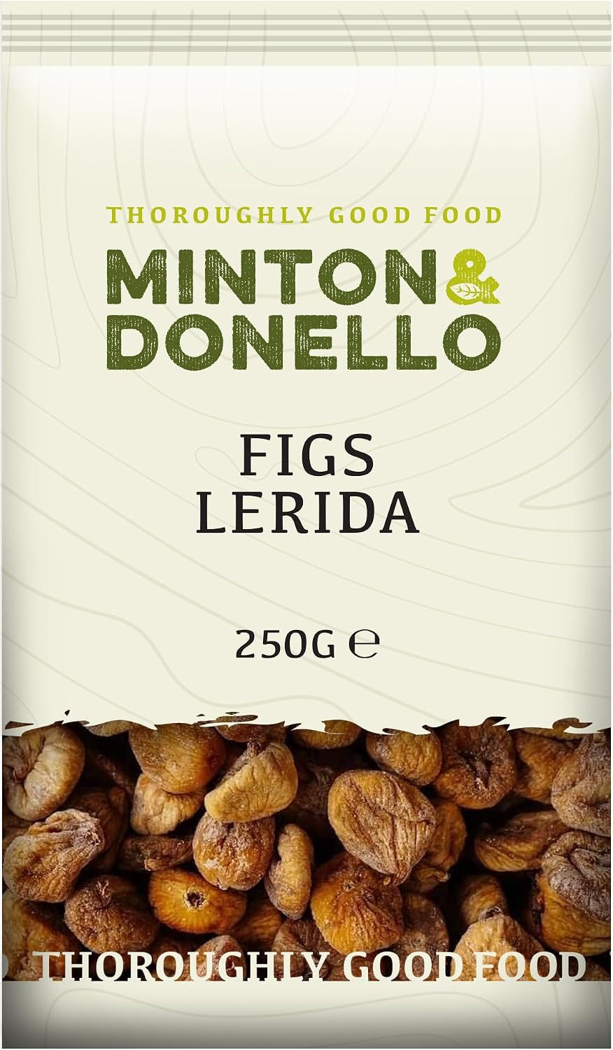 Minton & Donello - Figs, Soft & Sweet, Nutrient-Rich, Ideal for Healthy Snacks, 250g