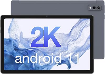 Blackview Gaming Tablet, Android Tablet with 8GB  128GB, 10.36 Full HD 2K Screen Display, 2000x1200 Resolution Octa Core Tablet,Bluetooth 5.0, 5G WiFi for Learning,Gaming,Working Tab 11 Gray