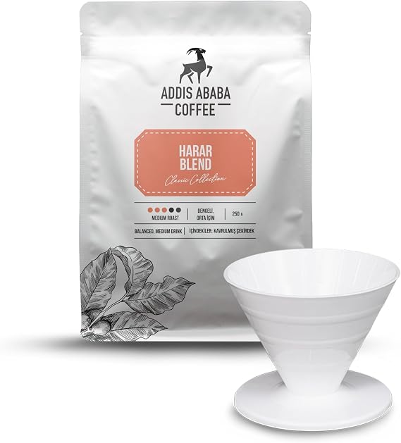 Addis Ababa Coffee Harar Blend Kahve Ve V60 Dripper