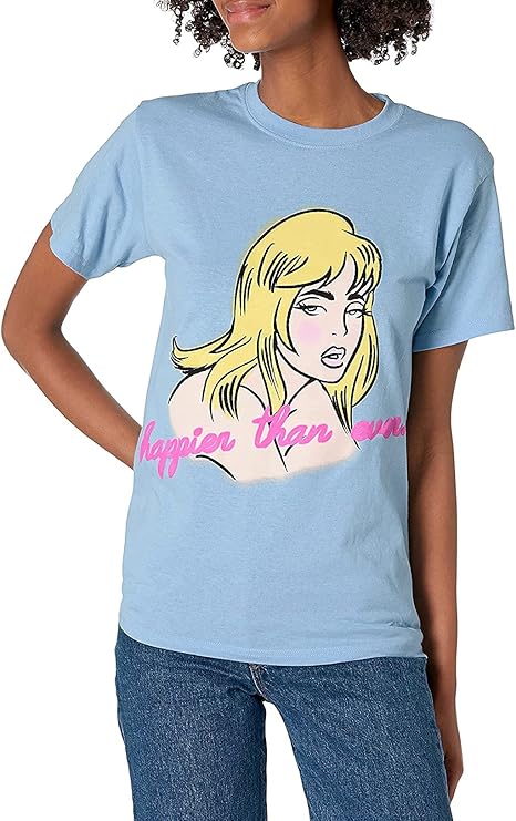 Billie Eilish Exclusive Official Au Revoir Happier Than Ever T-Shirt