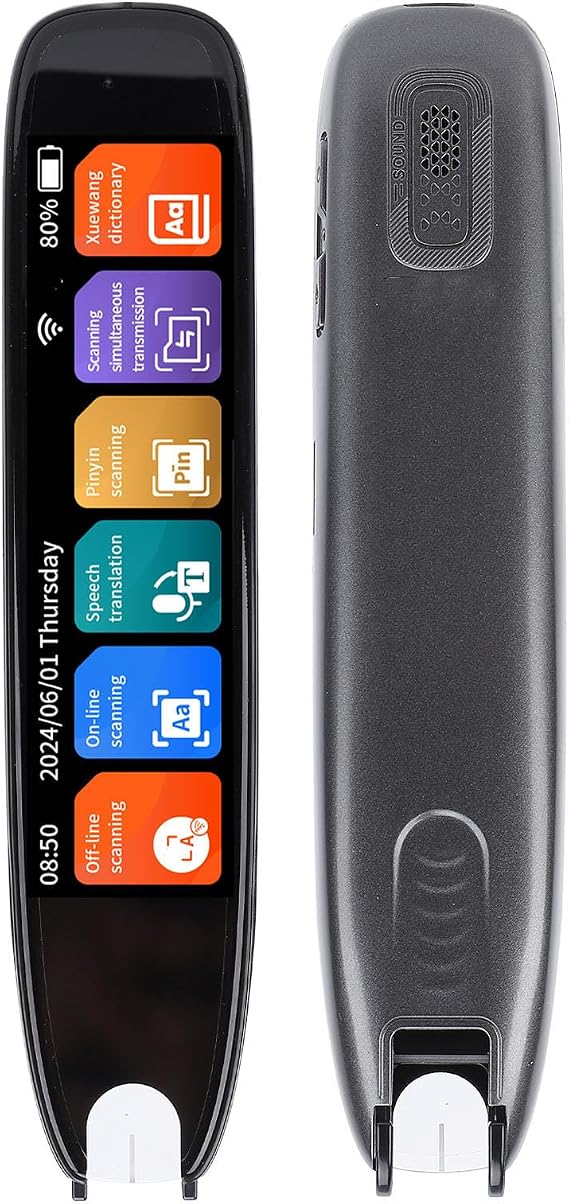 Scan Reading Pen for Dyslexia, 142 Languages Smart Scan Reader Pen, Portable Two Way Instant Translator Pen, OCR Digital Translator Dictionary Pen Text Extract