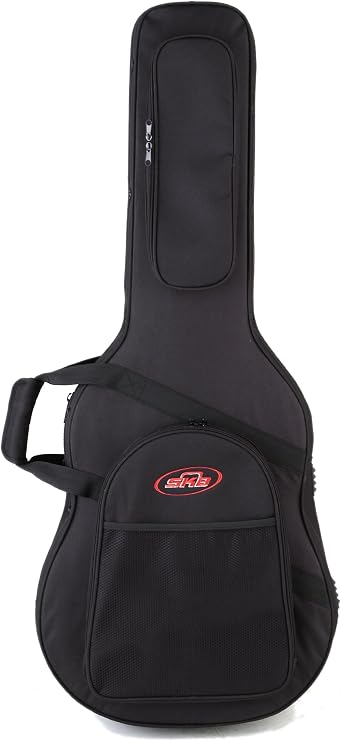 SKB Acoustic Soft Case with EPS Foam Interior/Nylon Exterior, Back Straps, Black (1SKB-SC18)