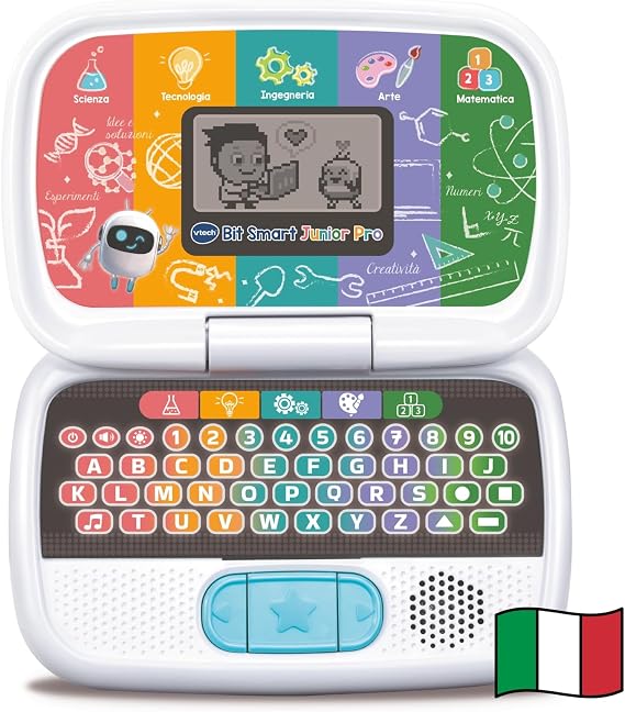VTech Bit Smart Junior Pro, S.T.E.A.M. Children's Computer with Many Integrated Activities, Animated LCD Screen, Adjustable Volume, Automatic Shut-Off, Batteries in