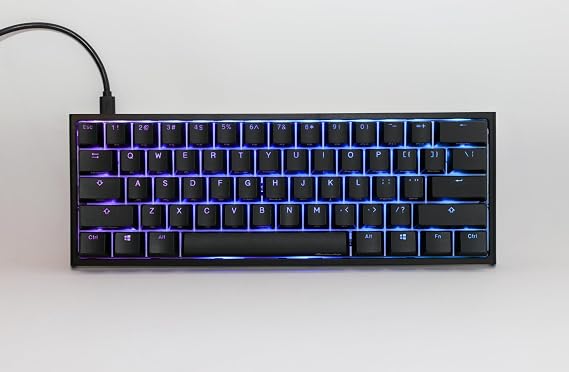 Ducky One 2 Mini Pro RGB Mechanical Keyboard Classic Black - Gateron Brown Switch