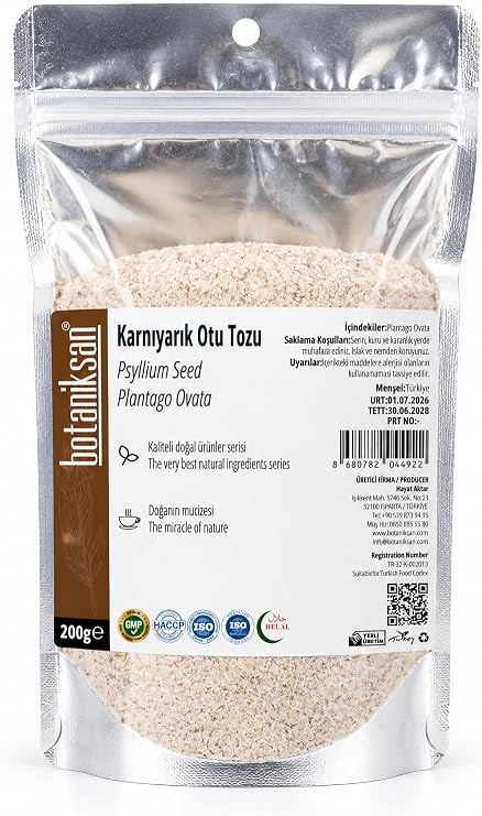 Karnıyarık Otu Tozu 200 gr - Yüksek Lifli Tok Tutan Psyllium Tozu