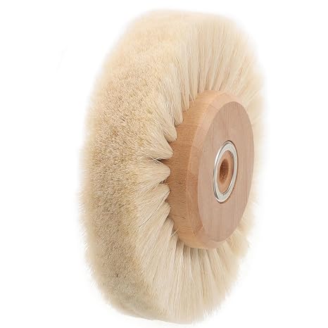 Wood Core Polishing Brush Wheel with Multiple Rows of Bristles for Rust Removal and Long-lasting Use, Reusable Cleaning Brush Suitable for Polishing and Wheel Cleaning Tasks