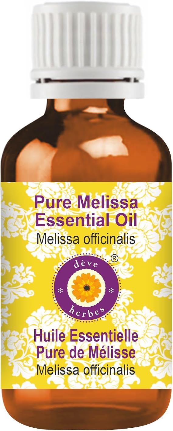 Deve Herbes Pure Melissa Essential Oil (Melissa officinalis) Steam Distilled 5ml (0.16 oz)