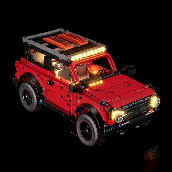 BrickBling LED Lighting Compatible with Lego Technic Ford Bronco SUV Car - Light Kit Compatible with Lego 42213- Excluding Car (Classic Version Light)