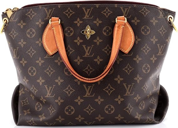 Pre-Loved Flower Zipped Tote Monogram Canvas MM, Brown