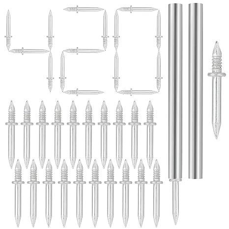 420 Pcs Double Headed Skirting Nails, Double Sided Traceless Nails