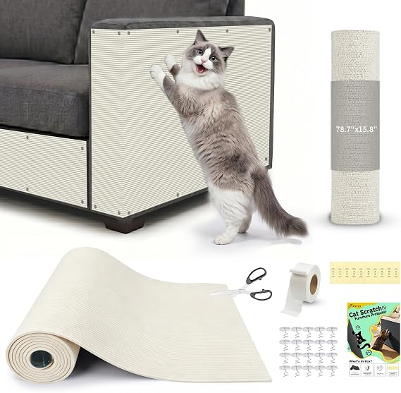 Cat Scratch Furniture Protector: 78.7"x15.8" High Self-Adhesive