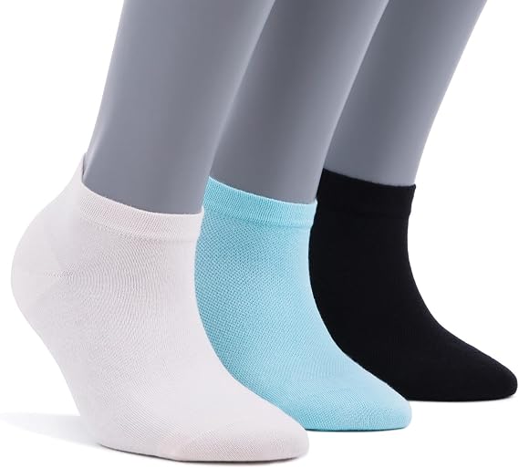BAMBOOVEN Ankle Socks for Women Thin Bamboo Rayon Low Cut Socks 3/6/8/12 P