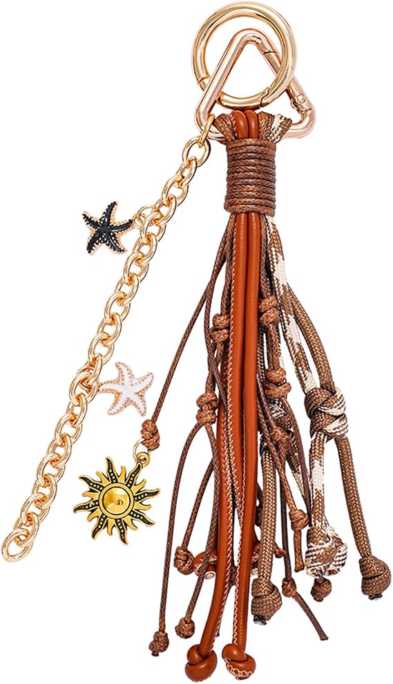 Purse Charms, Boho Bag Charms for Handbags, Sun and Stars Purse Keychain, Bag Charm Chain,keychains for women