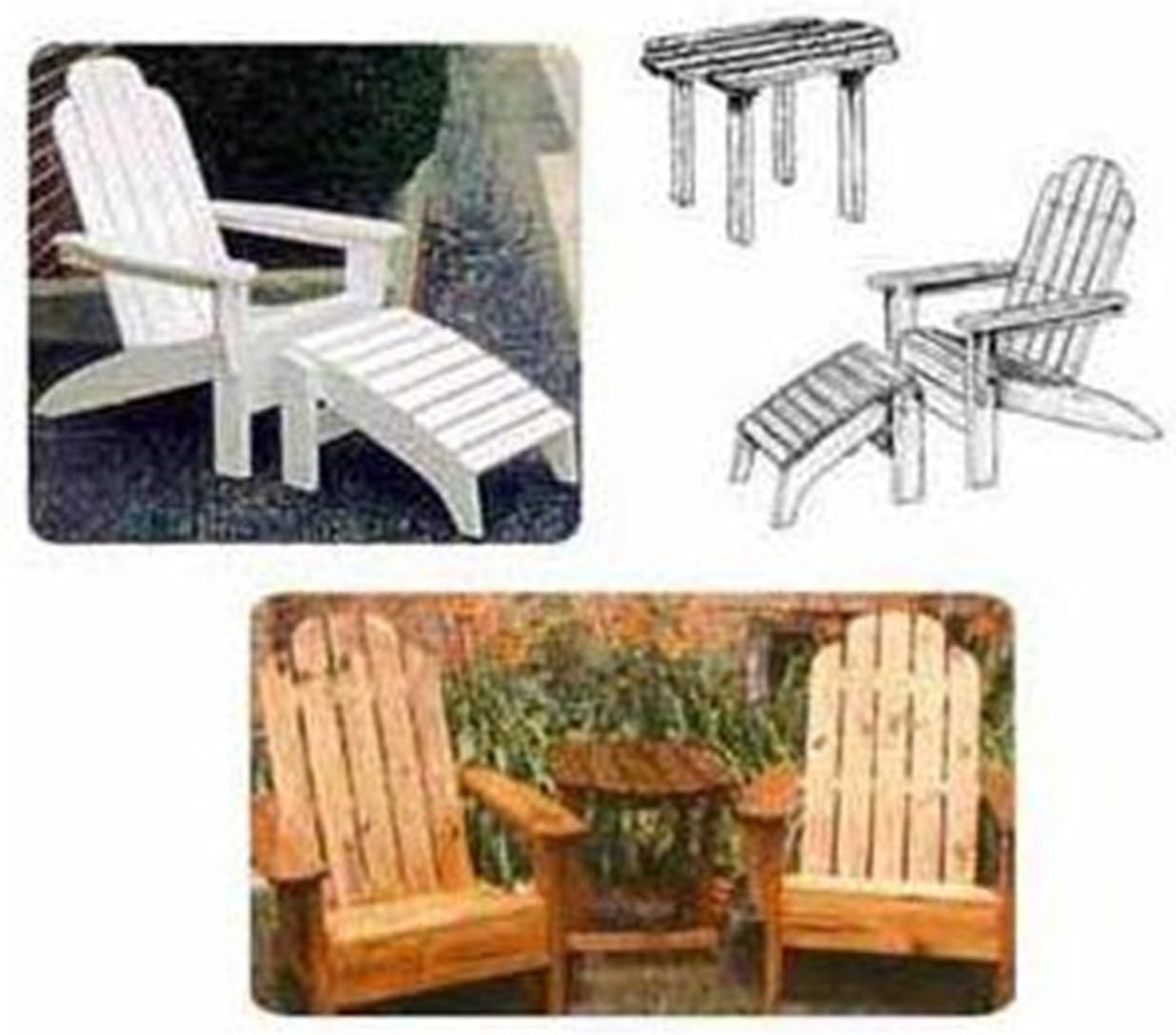 Woodcraft Project Paper Plan To Build Adirondack Grouping - Material Not Included