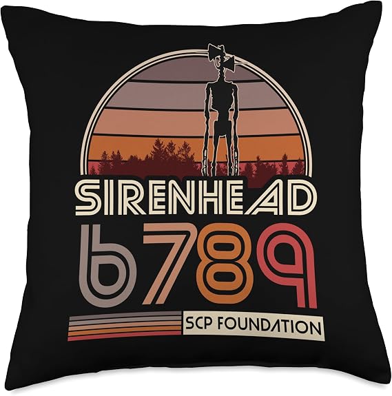 Sirenhead SCP-6789 SCP Foundation Throw Pillow