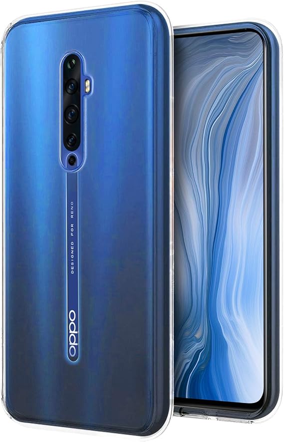 Microsonic Oppo Reno 2Z için Kılıf Transparent Soft Beyaz [Reno 2Z ile Uyumlu Kılıf - Beyaz]