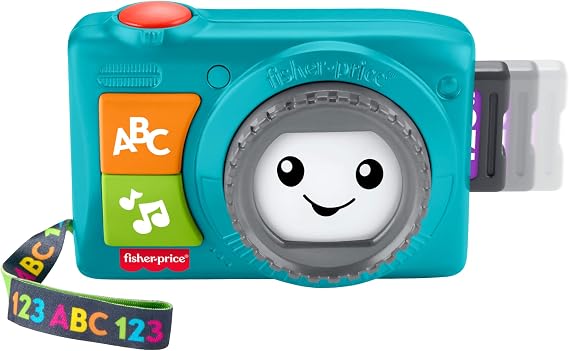 Fisher-Price Laugh & Learn Light-Up Camera Musical Toy, Multilanguage