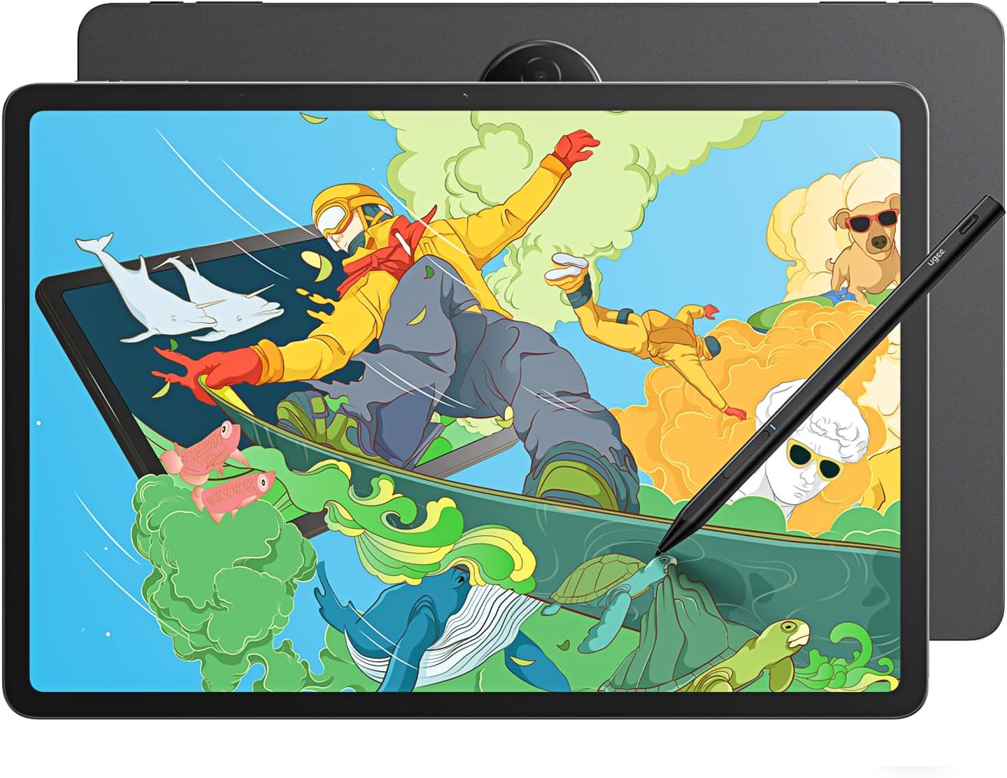 Ugee Android Tablet UT3 1425 Zoll Android 14 Octa Core Tablet Eigenständiges Grafik-Tablett mit U-Pencil 8 GB + 256 GB und ausdauerndem 10000 mAh Akku