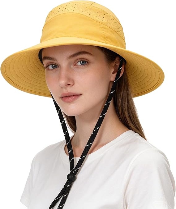 UPF50+ Bucket Hat, Wide Brim Sun Cap