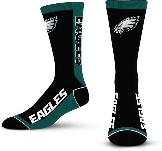 For Bare Feet NFL Unisex Nfl Mvp Crew Sock Medium